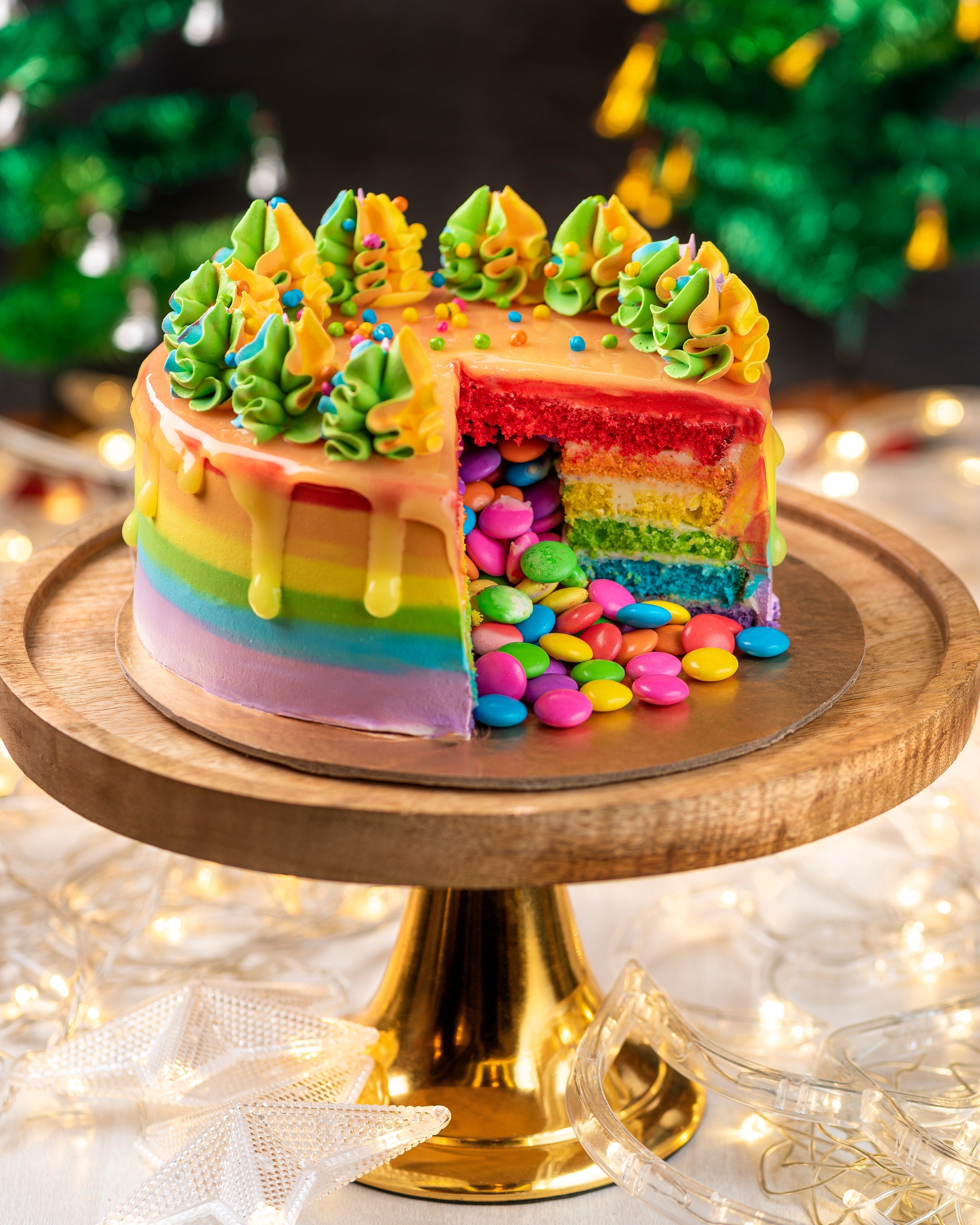 Rainbow Surprise Cake