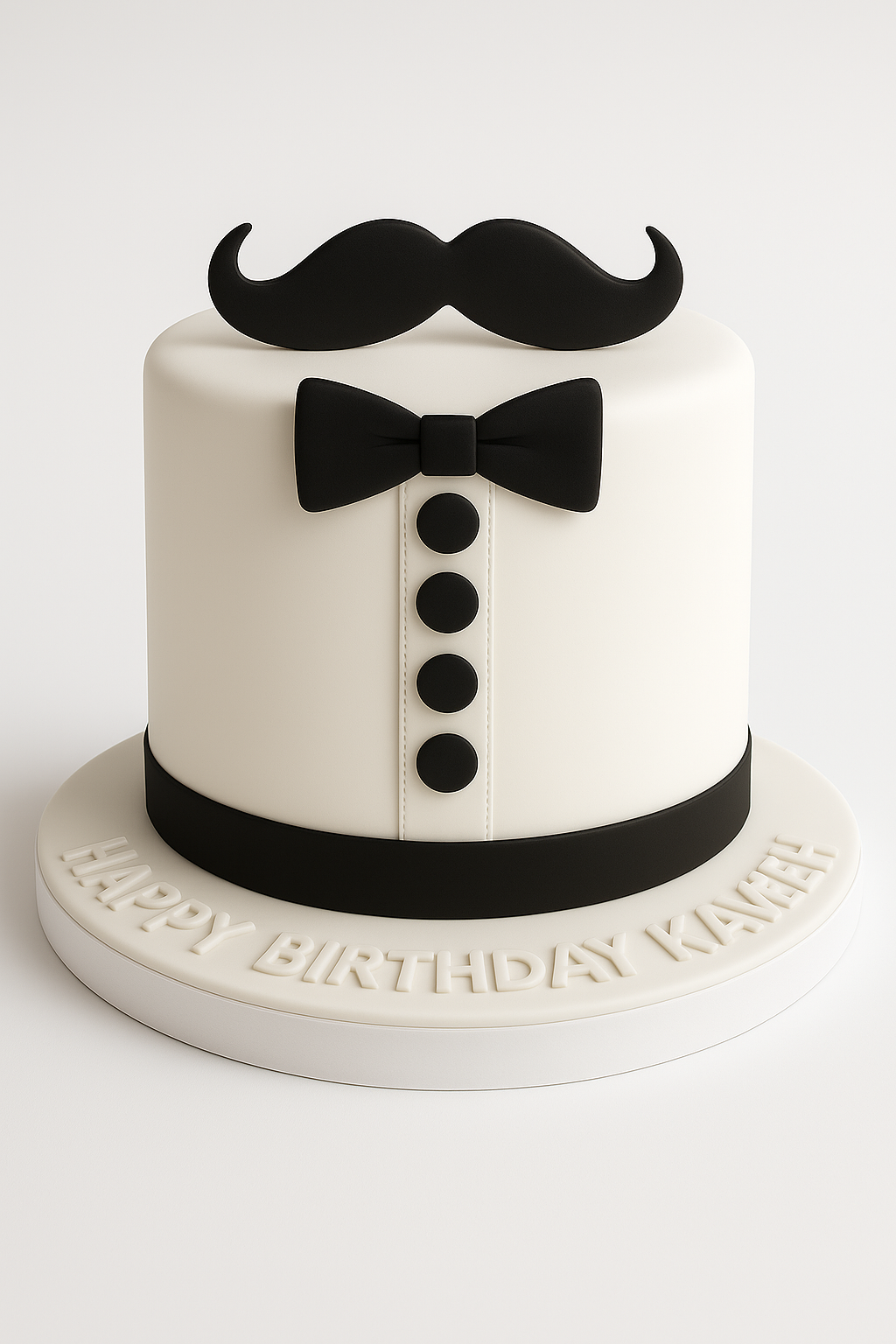 Gentleman’s Mustache Fathers Day Cake